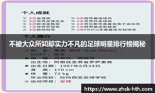 不被大众所知却实力不凡的足球明星排行榜揭秘